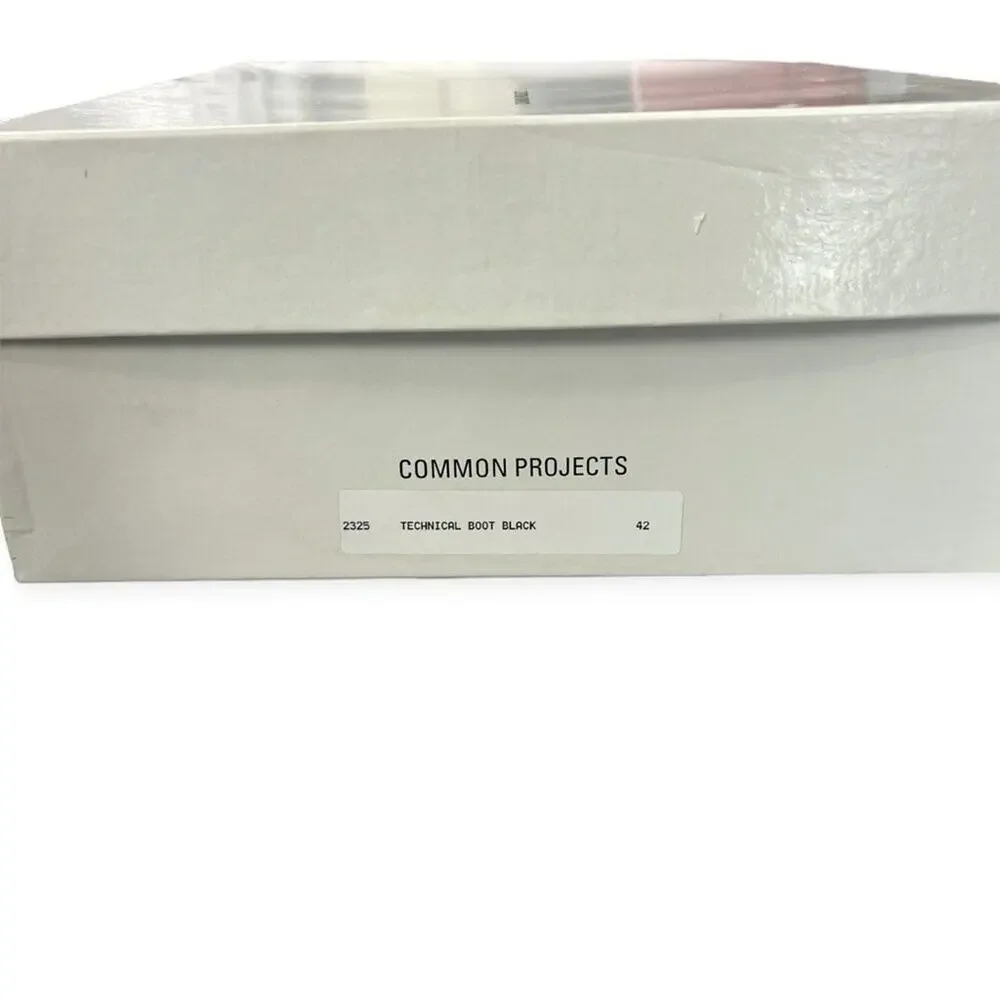 Common Projects Technical Leather Boot Black EU 42 2325 MADE IN ITALY NWT